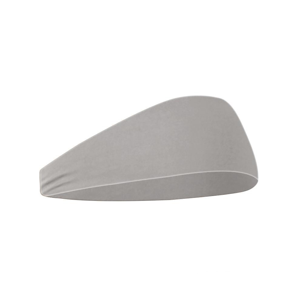 Soft gray unisex fitness hair band for comfortable workouts and active lifestyles