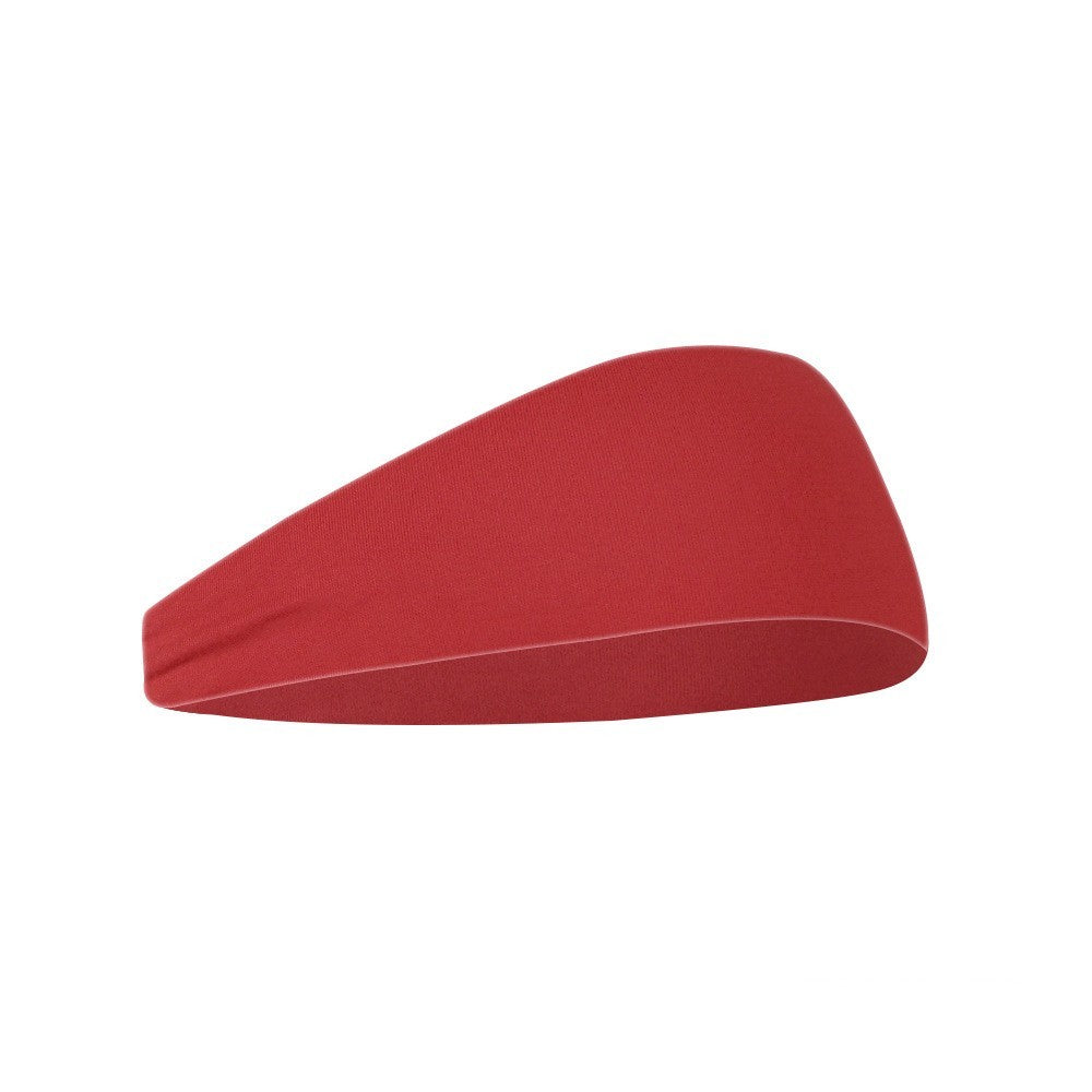 Red unisex fitness hair band designed for comfort and style during workouts