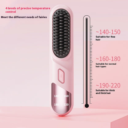 Compact wet and dry hair straightener with precise temperature control for different hair types